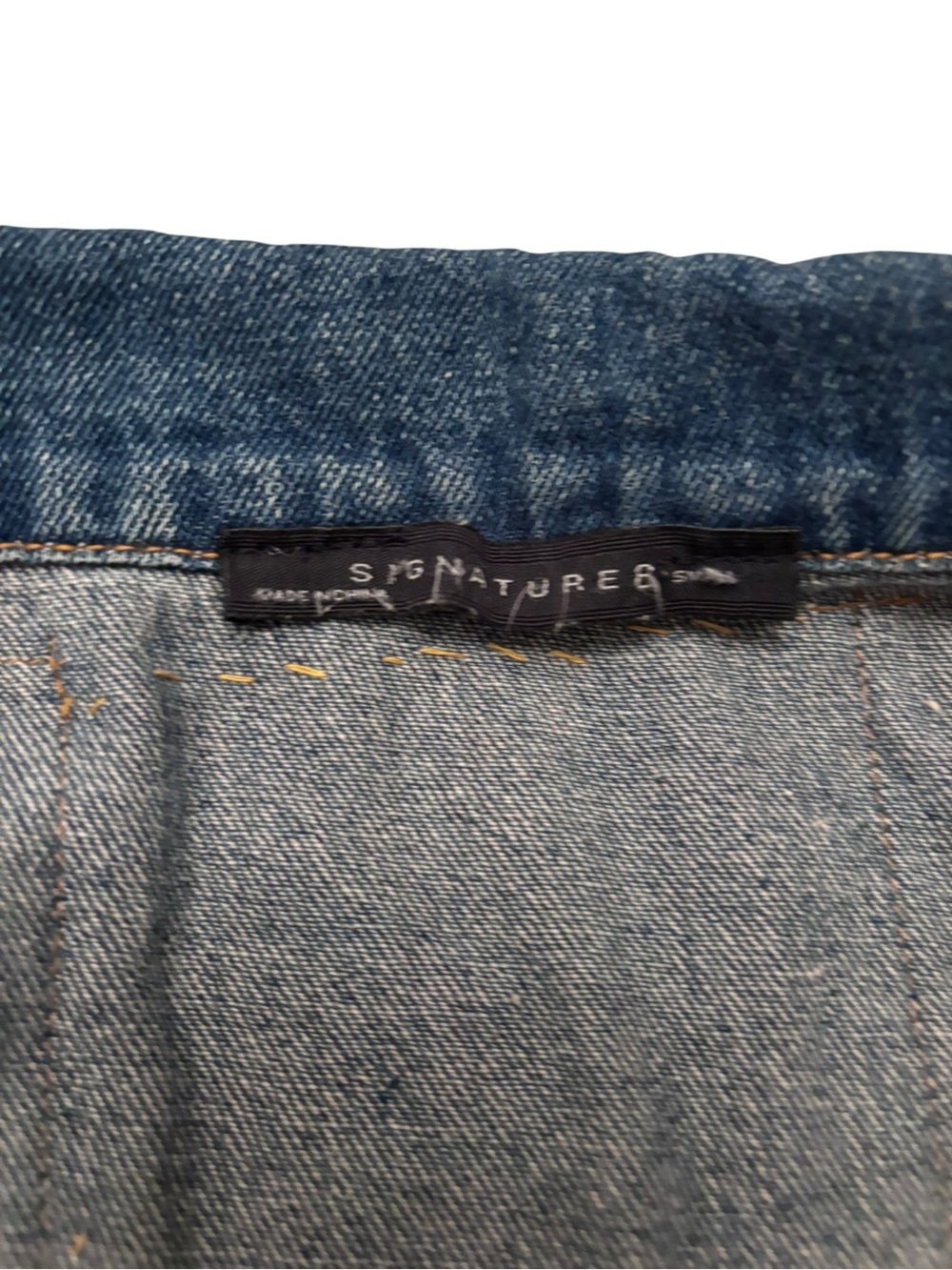 Signature8 Light and Medium Blue Denim Vest - Picture 3 of 4